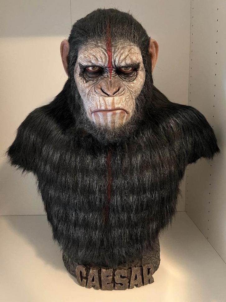 Bluebox Hyper Caesar life size buste war paint version, Collections, Cinéma & Télévision, Comme neuf, Film, Enlèvement