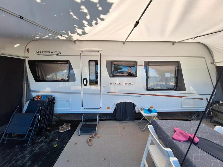 lmc 450 d bj 2019 zeer goede staat, Caravans en Kamperen, Caravans, Particulier, Airco, Ophalen