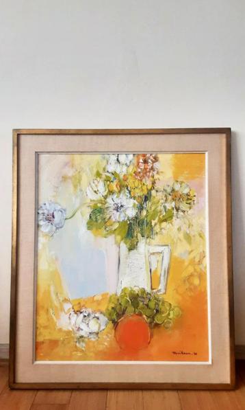 Huile sur toile - Morikawa - années 70, Enlèvement