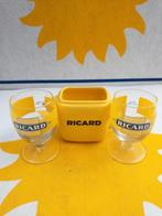 Ricard glazen logo 1995 en stenen kannetje van 25 CL, Verzamelen, Ophalen of Verzenden, Nieuw, Waterglas