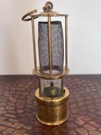 Antieke Lamp Mijnlamp 15cm Retro Hanglamp Messing, Antiek en Kunst, Ophalen of Verzenden