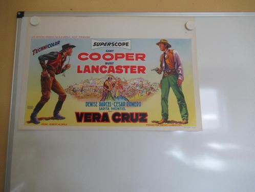 Affiche du film VERA CRUZ, Collections, Posters & Affiches, Comme neuf, Cinéma et TV, A1 jusqu'à A3, Rectangulaire horizontal