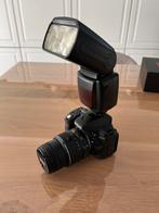 Nikon D5300 + lens af-s 18-55mm + flits, Audio, Tv en Foto, Fotocamera's Digitaal, Ophalen, Zo goed als nieuw, Nikon