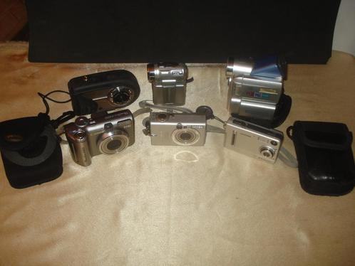 Lot de 6 Appareils Photos et Caméras Numériques Divers, Audio, Tv en Foto, Fotocamera's Analoog, Gebruikt, Compact, Canon, Ophalen of Verzenden