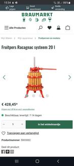 druivenpers 30liter, Hobby en Vrije tijd, Overige Hobby en Vrije tijd, Ophalen