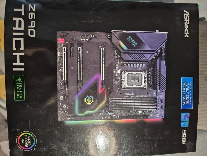 ASROCK TAICHI Z690 RAZER EDITION, Computers en Software, Moederborden, Nieuw, Intel, DDR5, Ophalen