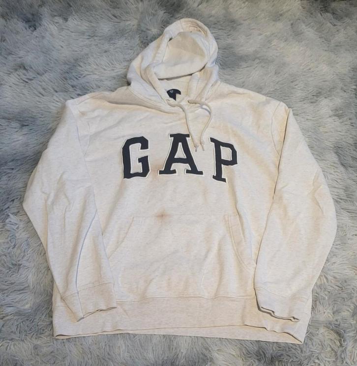 Sweat à capuche Gap blanc cassé – Taille M – Logo brodé, Vêtements | Hommes, Pulls & Vestes, Porté, Taille 48/50 (M), Blanc, Enlèvement ou Envoi