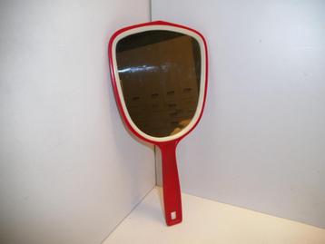 Miroir à main rouge