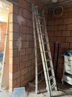 Aluminium ladder in drie stukken, Doe-het-zelf en Bouw, Ladders en Trappen, Ophalen, Gebruikt