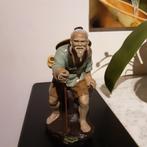 Vintage Chinees beeldje van Mudman, de visser uit Wanjiang, Ophalen of Verzenden, Zo goed als nieuw