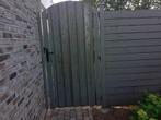 Houten tuinpoort, Tuin en Terras, Ophalen, Gebruikt, 100 tot 150 cm, Draaipoort