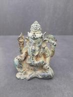 Statuette de Ganesh/Ganapati et bronze/patine verte/Inde/Asi, Enlèvement ou Envoi, Neuf