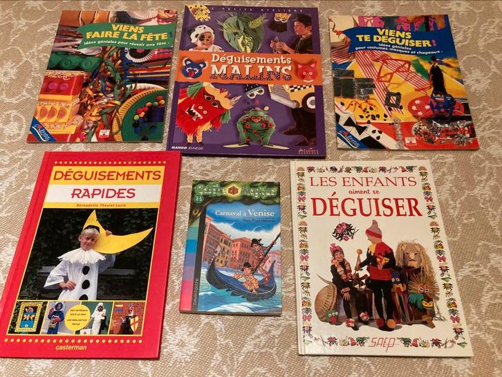 Déguisements + roman (7 photos), Hobby en Vrije tijd, Feestartikelen, Zo goed als nieuw, Ophalen