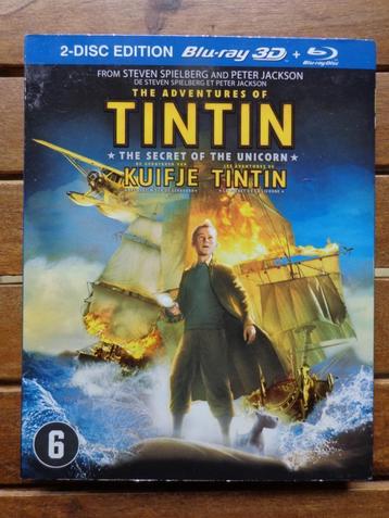 )))  Bluray 3D + bluray  Tintin et le Secret de la Licorne   disponible aux enchères