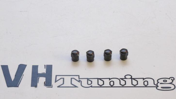 Nissan nismo ventieldoppen zwart set van 4 stuks, Auto diversen, Tuning en Styling, Ophalen