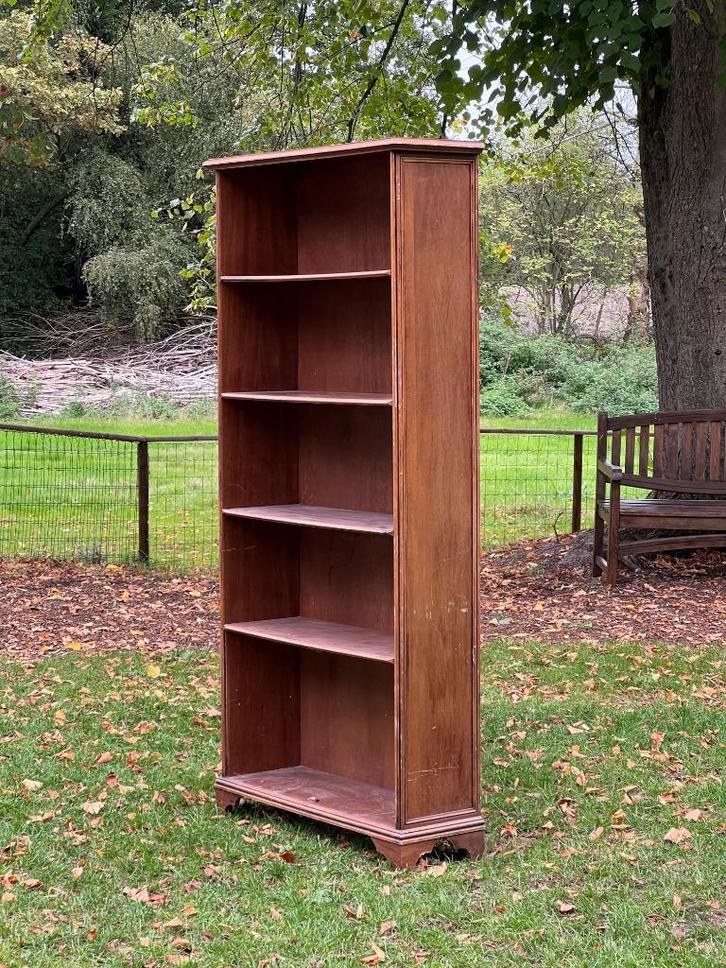 Klassieke houten boekenkast vintage stijl – 193x86x28 cm, Huis en Inrichting, Kasten | Boekenkasten, Gebruikt, 50 tot 100 cm, 150 tot 200 cm