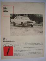 Opel B.R.S. Schokbrekers 1966 Brochure Catalogue Prospekt, Livres, Autos | Brochures & Magazines, Opel, Utilisé, Envoi