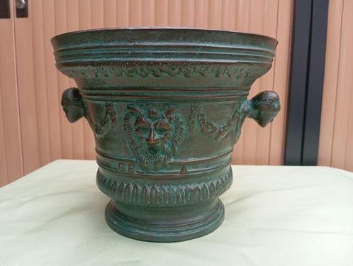 zeldzame enorme vijzel brons renaissance Italië, Antiek en Kunst, Antiek | Brons en Koper, Brons, Ophalen of Verzenden