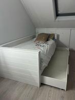 Woood eenpersoonsbed met matras & bedlade, Huis en Inrichting, Slaapkamer | Bedden, Ophalen, Zo goed als nieuw