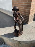 Houten beeld -  visser, Ophalen, Zo goed als nieuw