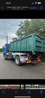 Containers de 15m2 grue ainsi que d’une pince et sont rotor, Auto's, Vrachtwagens, Particulier, Te koop