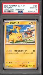 Pikachu PSA 10 - SV-P 120 - Japanese Promo 2023, Ophalen of Verzenden, Zo goed als nieuw, Losse kaart