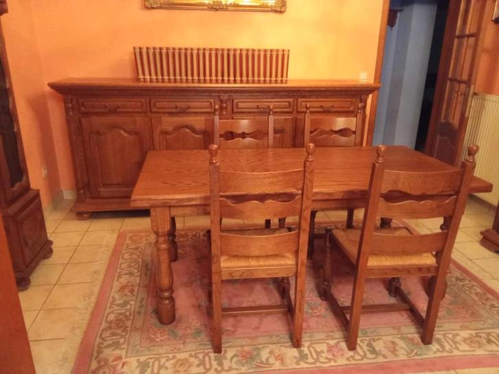 Eetkamer, Huis en Inrichting, Complete eetkamers, Gebruikt, 4 tot 6 stoelen, Ophalen