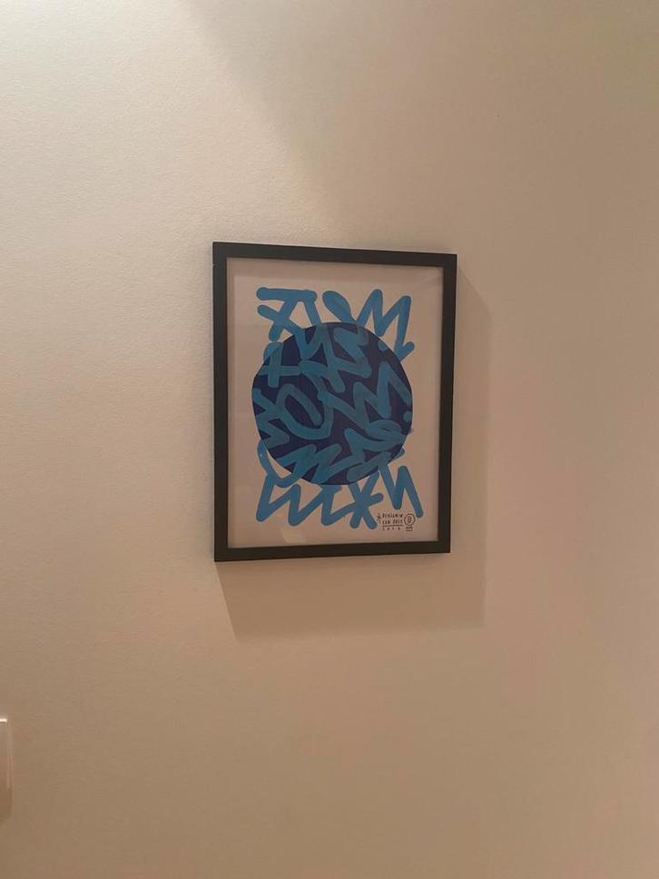 Kunstwerk Benjamin Van Oost, Antiek en Kunst, Kunst | Schilderijen | Abstract, Ophalen of Verzenden