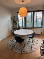 Ronde eettafel 135cm Mortex look nieuwstaat, Huis en Inrichting, Ophalen, Overige materialen, 100 tot 150 cm, Rond