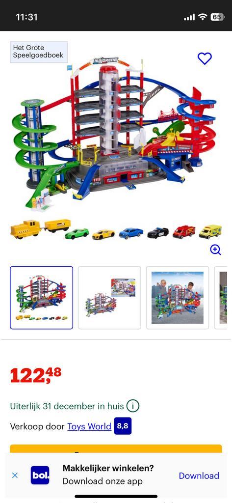 Majorette - Speelgoedgarage met 35 parkeerplaatsen en opslag, Enfants & Bébés, Jouets | Circuits, Neuf, Circuit, Électrique, Autres marques
