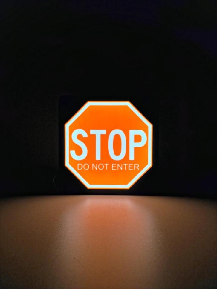 STOP DO NOT ENTER LED Lamp – Retro Verkeersbord, Huis en Inrichting, Lampen | Losse lampen, Nieuw, Led-lamp, Minder dan 30 watt