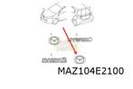 Mazda 2 Hybrid (2/22-) Embleem logo "Mazda" achterzijde Orig, Verzenden, Nieuw, Mazda