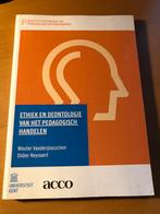 Ethiek en deontologie van het pedagogisch handelen, Wouter Vanderplasschen; Didier Reynaert, Ophalen of Verzenden, Zo goed als nieuw