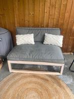 Hardhouten loungebank, Tuin en Terras, Ophalen, Zo goed als nieuw, Hout