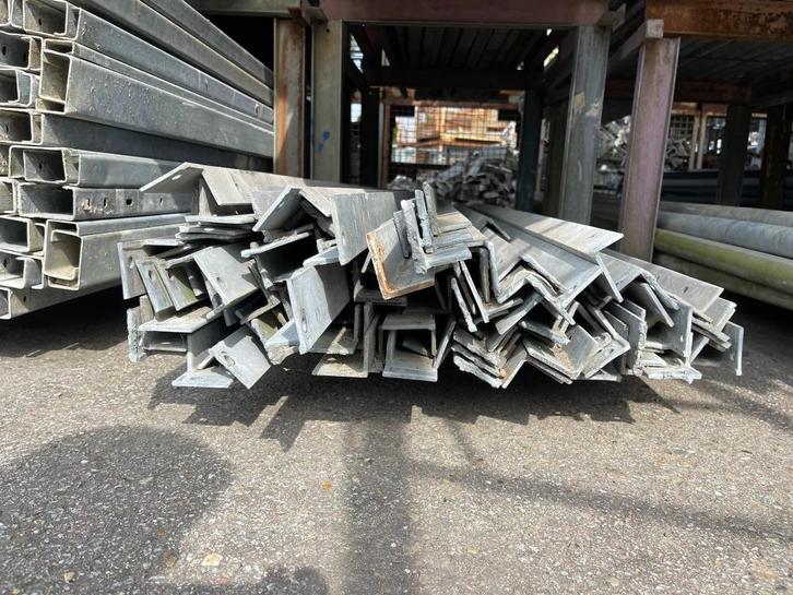 Hoekprofielen 50x40x4mm | Lengte: 3.1 meter | Gegalvaniseerd, Doe-het-zelf en Bouw, Transportwagens, Gebruikt, Ophalen of Verzenden