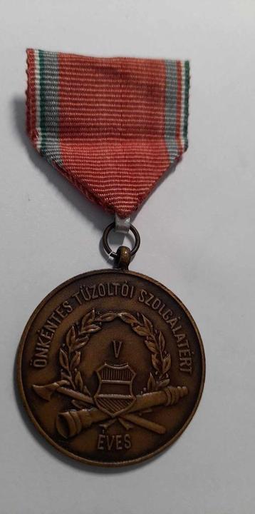 brandweer hongarije 1958 medaille