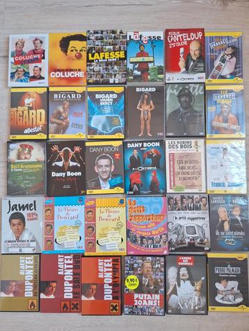 Superbe lot DVD Humour- Boon, Bigard, Jamel,Semoun Dupontel beschikbaar voor biedingen