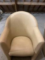 Twee moderne zetels, Huis en Inrichting, Fauteuils, Ophalen, Gebruikt, Minder dan 75 cm, Leer