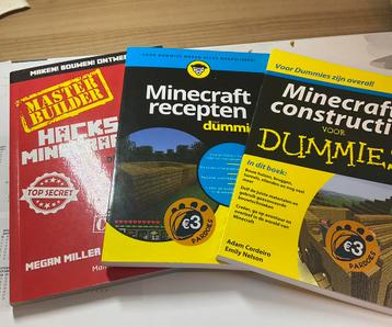 Set 3 boeken over minecraft beschikbaar voor biedingen
