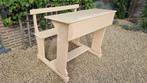 Antieke oude schoolbank , bureau, Ophalen