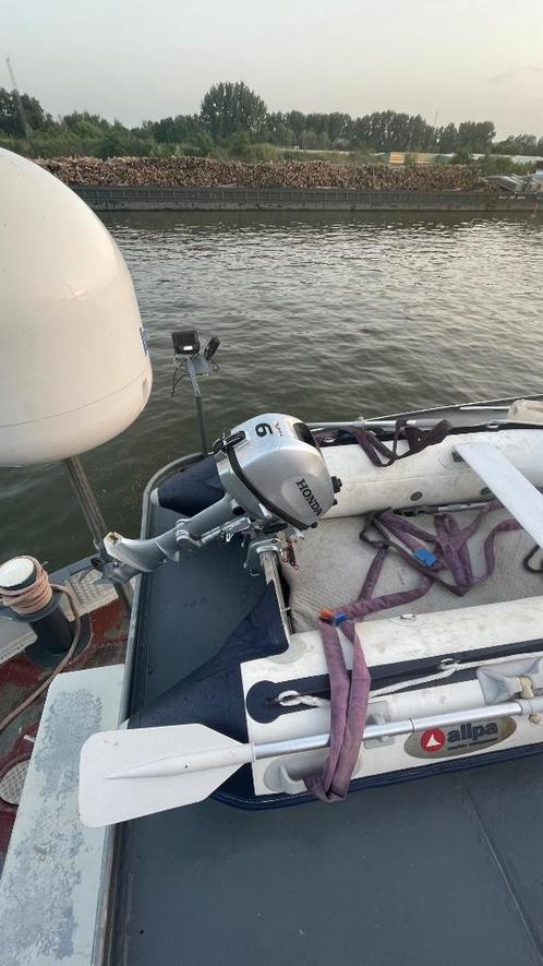 rubberboot, Watersport en Boten, Rubberboten, Gebruikt, Overige merken, Airdeck, Minder dan 70 pk, Benzine, Ophalen