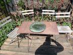 Café tafel met stoelen, Tuin en Terras, Ophalen of Verzenden, Zo goed als nieuw
