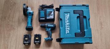 Makita LXT DDF 482 2x18v schroevendraaier oplader set beschikbaar voor biedingen