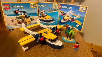 Vends lego creator avion bateau ile 3 en 1