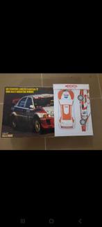 Hasegawa mitsubishi lancer + decals merikits maquette 1/24, Comme neuf, Autres marques, Plus grand que 1:32, Voiture