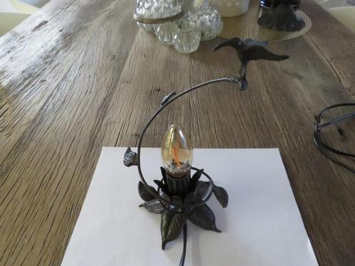 Lampe de table Art Déco en bronze oiseau, Antiquités & Art, Curiosités & Brocante, Enlèvement ou Envoi
