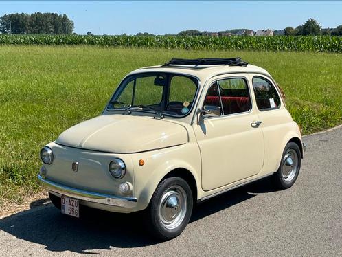 Oldtimer Fiat 500L bouwjaar 09/1971, Auto's, Fiat, Particulier, 500L, Benzine, Handgeschakeld, Beige, Overige kleuren, Kunstmatig leder