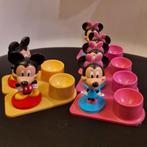 6 Eierdopjes Disney, Mickey & Minnie Mouse, Gebruikt, Verzenden