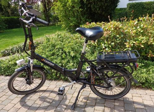 Zwarte elektrische vouwfiets S200 Lacros Scamper, Fietsen en Brommers, Fietsen | Vouwfietsen, Zo goed als nieuw, 20 inch of meer