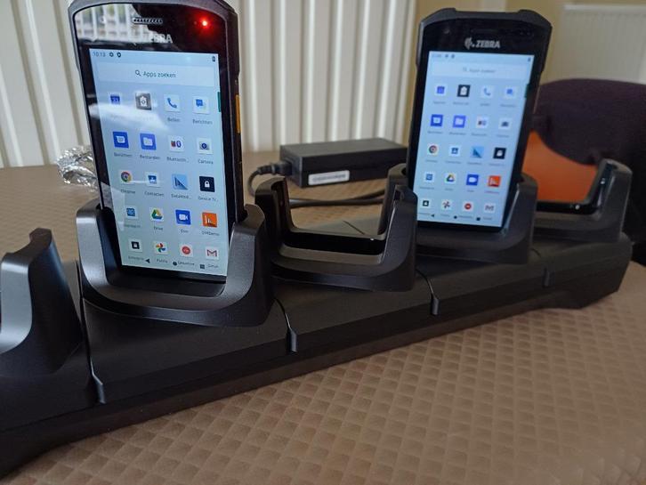 2 Barcode scanners zebra tc26BK-11A222-A6+lader(grote)., Computers en Software, Scanners, Zo goed als nieuw, Android, Ophalen of Verzenden